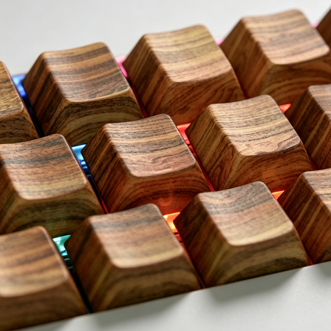 Wooden Texture Keycap Set