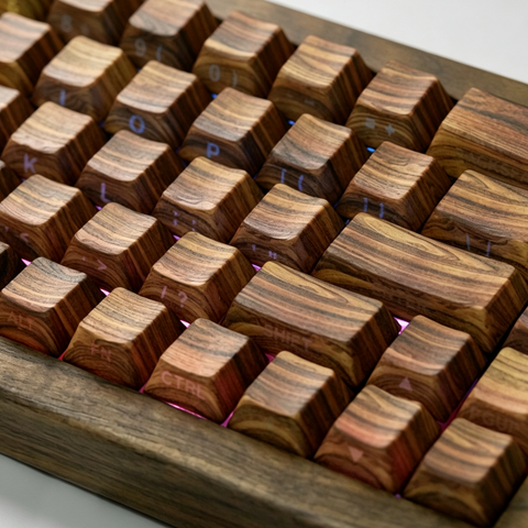 Wooden Texture Keycap Set